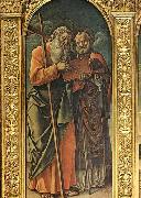 Bartolomeo Vivarini Sts Andrew and Nicholas of Bari oil painting